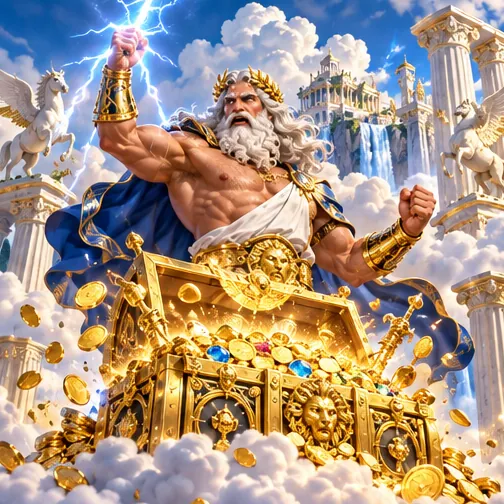 Zeus's Treasury — Mythoswin promotion artwork